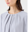 ポリエステルジョーゼット 7分袖フロントタックブラウス