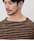 【接触冷感】ボートネックデザイン ボーダーTシャツ
