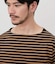 【接触冷感】ボートネックデザイン ボーダーTシャツ