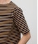 【接触冷感】ボートネックデザイン ボーダーTシャツ