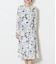 ルミナスフラワープリント フロントタックワンピース