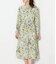 【L】ルミナスフラワープリント フロントタックワンピース