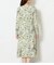 【L】ルミナスフラワープリント フロントタックワンピース