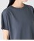 【ドライタッチ・着映え】クルーネックニットTシャツ