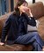 スラブシャンブレー タックワイドパンツ