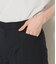 【ウォッシャブル】ウールピンヘッド テーパードパンツ