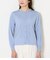 セルロースポリエステル天竺 メタルボタンクルーネックカーディガン