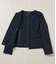 【ウォッシャブル】ウールピンヘッド 1ホックノーカラージャケット