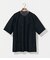 ジャカードストライプ ヘンリーネック Tシャツ