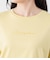 半袖クルーネックロゴTシャツ レディース コットン