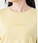 半袖クルーネックロゴTシャツ レディース コットン