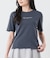 半袖クルーネックロゴTシャツ レディース コットン