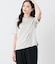 半袖クルーネックロゴTシャツ レディース コットン