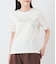 半袖クルーネックロゴTシャツ レディース コットン