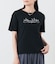 半袖クルーネックロゴTシャツ レディース コットン