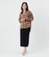オーバーシャツ レディース ブラウンオンブレチェック