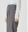 【手洗い可能】2タックストレートパンツ レディース ウールライクツイル
