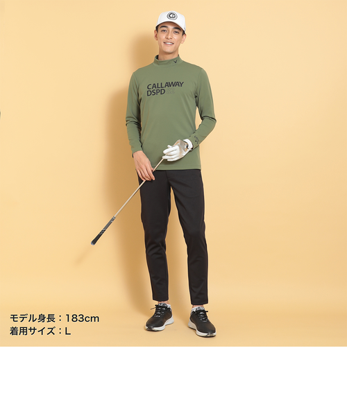 ポリエステルニットピケ長袖モックネックシャツ｜キャロウェイの