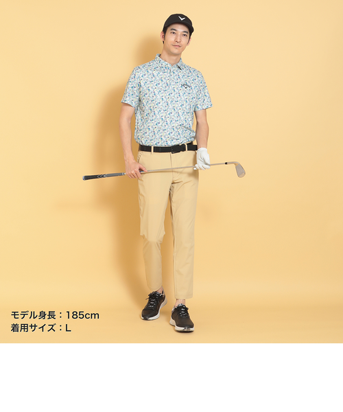 ポリエステルメッシュ小花柄半袖シャツ｜キャロウェイの