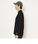 ポリエステルスムース長袖モックネックシャツ