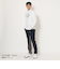 ポリエステルスムース長袖モックネックシャツ