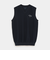 タック編みポリエステルニットベスト