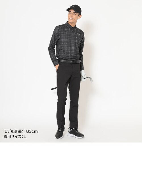 ★新品未使用★キャロウェイ　2WAYストレッチピケテーパードパンツ Lサイズ Lサイズ ★新品未使用★キャロウェイ　2WAYストレッチピケテーパードパンツ