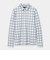 ダブルニット裏起毛チッック柄長袖シャツ