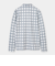 ダブルニット裏起毛チッック柄長袖シャツ