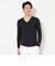 シングルジャージ長袖Vネックインナー（men's）