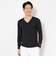 シングルジャージ長袖Vネックインナー（men's）