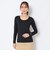 シングルジャージ長袖Uネックインナー（women's）