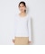 シングルジャージ長袖Uネックインナー（women's）