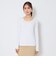 シングルジャージ長袖Uネックインナー（women's）