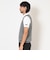 タック編みポリエステルVネックニットベスト