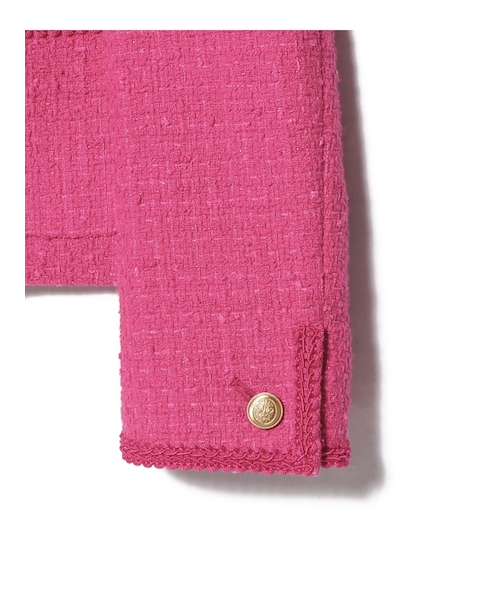 ファンシーツイードノーカラージャケット｜エストネーションの