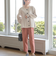 ウツクシルエットテーパードパンツ/114976