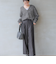 ウツクシルエットワイドパンツ/114978
