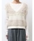 Vネックループヤーンニットベスト