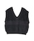 Vネックループヤーンニットベスト