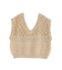 Vネックループヤーンニットベスト