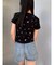 ハイウエストSIDE RINGデニムショートパンツ