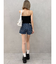 ハイウエストSIDE RINGデニムショートパンツ