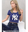GYDA［MLB］クロップドTシャツ