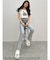 GYDA［MLB］クロップドTシャツ
