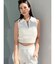 ハーフZIPノースリブリーチポロニットトップス