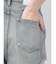 ハイウエストサイドオープンデニムワイドパンツ