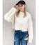 モヘアタッチシャギーショートニットトップス【WEB限定】