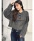 モヘアタッチシャギーショートニットトップス【WEB限定】