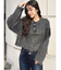 モヘアタッチシャギーショートニットトップス【WEB限定】
